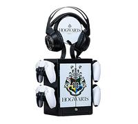 Numskull Official Harry Potter Gaming Accessory Locker & Storage Stand - Holds 10 Games/DVDs, 4 Controllers, Headset, and Accessories - Durable & Compact Organizer - Official Harry Potter Merchandise