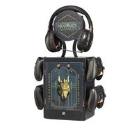 Numskull Official Hogwarts Gaming Accessory Locker & Storage Stand - Holds 10 Games/DVDs, 4 Controllers, Headset and Accessories - Durable & Compact Organizer - Official Hogwarts Merchandise