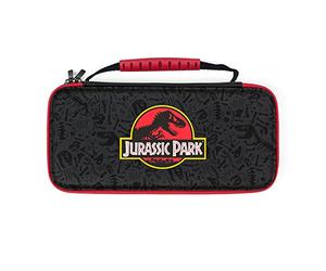 Numskull Official Jurassic Park Hard Shell Travel Case for Nintendo Switch and OLED Model 2021, Fits 10 Games and Accessories