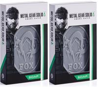 Numskull Official Metal Gear Solid Delta: Snake Eater Soap on a Rope - Dog Tag Shaped Gamer Soap with Metal Chain - Tactical Gift for Fans (Pack of 2)