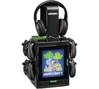 Numskull Official Minecraft LED Light Gaming Locker, Controller & Headset Stand