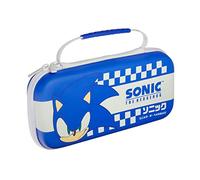 Numskull Official Sonic The Hedgehog Classic Blue Hard Shell Travel Case for Nintendo Switch and OLED Model 2021 Console - Fits 10 Games and Switch Accessories
