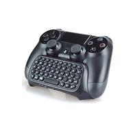 Numskull Official Sony PlayStation 4 Bluetooth Wireless Mini Keyboard Gadget, Wireless Bluetooth Chat Pad with Voice Chat Speaker for PS4 DualShock 4 Controller