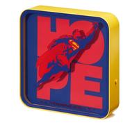 Numskull Official Superman 2025 Acrylic Logo Desk Lamp Wall Light for Bedroom, Office, Home, Study, Work - Official DC Comics Merchandise