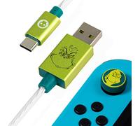 Numskull Official The Grinch LED USB C Cable & Thumb Grips (Nintendo Switch)