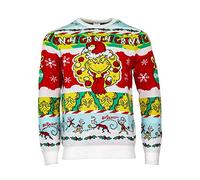 Numskull Official The Grinch Unisex Knitted Jumper, Large-Ugly Novelty Christmas Sweater Gift