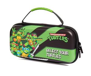 Numskull Official TMNT Hard Shell Travel Case for Nintendo Switch and OLED Model 2021 Console - Fits 10 Games and Switch Accessories