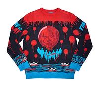 Numskull Pennywise Official Unisex Knitted Jumper, Medium-Ugly Novelty Christmas Sweater Gift