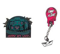 Numskull Pin Kings Official IT Time to Float Collectible Metal Enamel Pin Badges - Set of Two Enamel Pins on a Backing Card,One Size,5056280422761