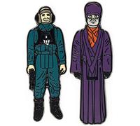 Numskull Pin Kings Official Star Wars A-Wing Pilot & Imperial Dignitary Set of 2 Collectible Metal Enamel Badges