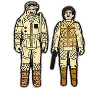 Numskull Pin Kings Official Star Wars Leia & Rebel Commander Set of 2 Collectible Metal Enamel Badges