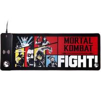 Power Idolz Mortal Kombat XL RGB Gaming Mat with 15W Wireless Charger | Customizable LED, Anti-Slip, Spill-Resistant
