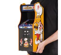 Numskull Quarter Arcades Burger Time Collector's Edition Mini Arcade - Retro 1/4 Scale Authentic Wooden Replica, Original ROM, DIP Switch Access, 5" TFT Screen for Enthusiasts