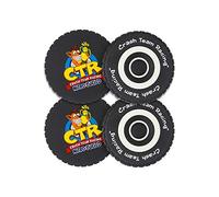 Numskull TUBBZ Crash Team Racing Nitro-Fueled Tyre Coasters (Set of 4) Official Crash Bandicoot Merchandise - Black