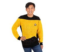 Numskull Unisex Star Trek Yellow Official Star Trek Yellow Unisex Knitted Christmas Jumper, 5X-Large - Ugly Novelty Christmas Sweater Gift (Pack of 1)