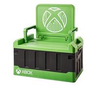 Numskull Xbox 2-in-1 Toy Storage Box & Folding Chair - Gaming Accessory Organizer with lid and handles for Family Rooms, Official Microsoft Merchandise