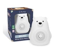 Numsy Bruno Baby Sleep Soother with White Noise & Night Light - 30 Soothing Sounds, Heartbeat & Lullabies, Rechargeable Sound Machine for Newborns & Babies