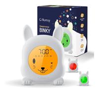 Numsy Sleep Trainer Binky - Baby Sleep Trainer with Soothing Sounds, Night Light & Child Lock - Helps Toddlers Learn Sleep & Wake Routine - Wireless Rechargeable Sleep Aid for Babies and Toddlers