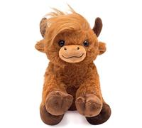 Numyawl 25cm Highland Cow Teddy Plush Toy For Girls And Boys, Soft Highland Cow Gifts For Women,Men, Kids, Ideal For Birthday