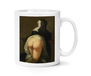 Nun Flashing Bottom 10oz Mug Cup by Martin Van Meytens Funny Joke Rude