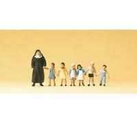 Nun with Children (6) Figure set OO/HO gauge Preiser 10401