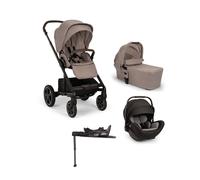 Nuna MIXX Next Pushchair Bundle with ARRA Flex Car Seat & BASE Curv Base - Cedar Cedar