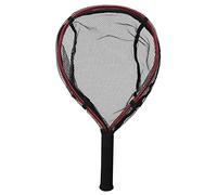 Nunafey Aluminium Alloy Diddle-net Fishing Landing Net, Fishing Net Bag, Handheld Small Portable Trout Net for Releasing Catching Keeping Lures(red)