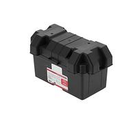 Nunafey Battery Box, ABS Plastic, Universal, Car Truck Boat Trailer RV, 14.4x8.1x7.9in, Black, 2-way, 12V DC, Manual, 1 Count