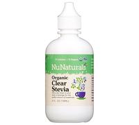 NuNaturals Organic Liquid Stevia Sweetener, Clear Unflavored, Plastic, 4oz