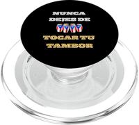 Nunca Dejes De Tocar Tu Tambor Orgullo Boricua Puerto Rico PopSockets PopGrip for MagSafe