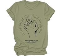 Nunca Duvide Do Que Uma Oração Pode Fazer Shirt, Nunca Duvide Do Que Uma Oração Pode Fazer T-Shirts Women Man Green