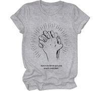 Nunca Duvide Do Que Uma Oração Pode Fazer Shirt, Nunca Duvide Do Que Uma Oração Pode Fazer T-Shirts Women Man Grey