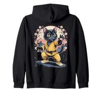 Nunchaku Cat Kung Fu Kungfu Nunchucks Kitten Martial Arts Zip Hoodie