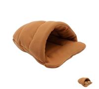 nuneoeuo 1PC Guinea Pig Hideout and Guinea Pig Beds, Mini Sleeping Bag Rat Bed, Small Pet Bed, Soft Cage Suitable for Small Animals Hamsters Bunny Rabbits Kittens - Brown