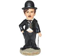 NUNETH Statue of Charlie Chaplin, Interior Collection Sculpture, Resin Decor Figurines, Desk Ornaments, Black
