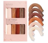 NUNFLUE Heatless Curls Overnight Set - Jumbo Soft Curling Rods to Sleep In, No Damage Velvet Curling Rods with Silk Scarf, Non-Heating Overnight Blowout Styling Tools All Hair Types