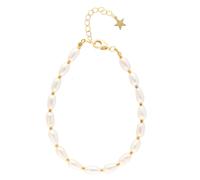 Nuni Copenhagen Maddison Bracelet 24 ct. Goldplated Stainless Steel A3142 - Woman - 925 Sterling Silver Gold/White 16 cm