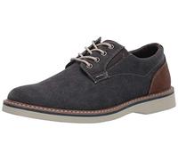 Nunn Bush Men's Barklay Canvas Plain Toe Oxford Lace Up, Gunmetal, 9 Wide