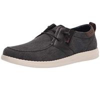 Nunn Bush Men's BREWSKI Wallabee Canvas MOC Toe Bungee Slip-ON Loafer, Black, 8.5 UK