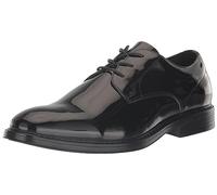 Nunn Bush Men's Centro Flex Plain Toe Oxford Formal Lace Up Tuxedo Shoe, Black Patent, 11 Wide