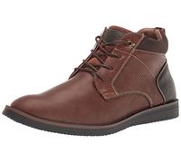 Nunn Bush Men's Dc Circuit Plain Toe Chukka Boot with Memory Foam, Cognac, 6 UK