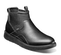 Nunn Bush Men's Karnak Plain Toe Chelsea Boots Lightweight Comfortable Chukka, Black, 8 UK