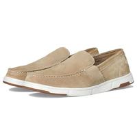 Nunn Bush Men's Luca Moccasin Toe Venetian Suede Slip-on Lightweight Comfortable Loafers, Stone, 12 UK