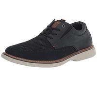 Nunn Bush Men's Otto Plain Toe Knit Oxford Lace Up with Lightweight Sole, Navy, 10 UK