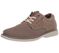 Nunn Bush Men's Otto Plain Toe Knit Oxford Lace Up with Lightweight Sole, Taupe, 8 UK