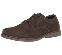 Nunn Bush Men's Otto Plain Toe Oxford Leather Lace Up with Lightweight Sole, Mocha, 6 UK