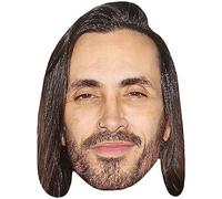 Nuno Bettencourt (Beard) Celebrity Mask, Flat Card Face, Fancy Dress Mask