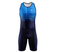 NUNOMO Triathlon Suit Men’s - Quick Dry, Breathable, Sleeveless TriSuit - One Piece Trisuit Bike Top Short for Bicycle Training, Racing Bike Top, Cyclist Clothing (TYP-9,5XL)