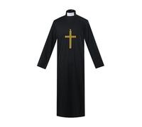 Nuns Halloween Costume for Women - Cross Pendant Necklace Headdress Clothing, Party Nuns Headdress Set | For Women Adults Halloween Party Church Christmas Religious Festival Photo Prop