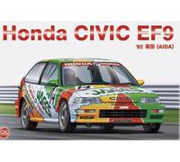 Nunu 24021 1/24 Honda Civic EF9 '92 AIDA JACCS Plastic Car Model Kit